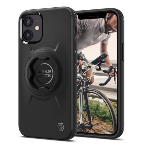 Spigen kryt Gearlock Bike Mount Case pre iPhone 12 mini - Black