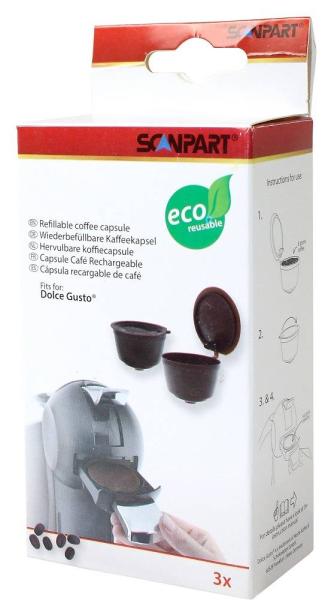 ScanPart DOLCE GUSTO* kapsuly na opakované použitie, 3 ks 