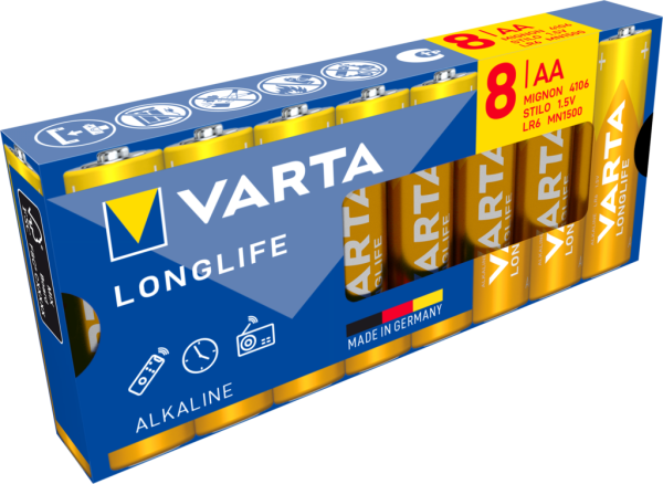 Varta LongLife AA 8x (kartón)