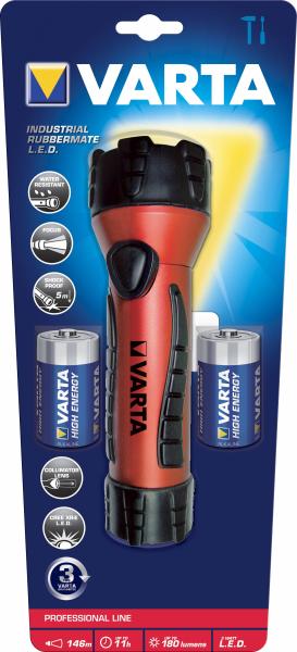 Varta Industrial Rubbermate LED 2D 