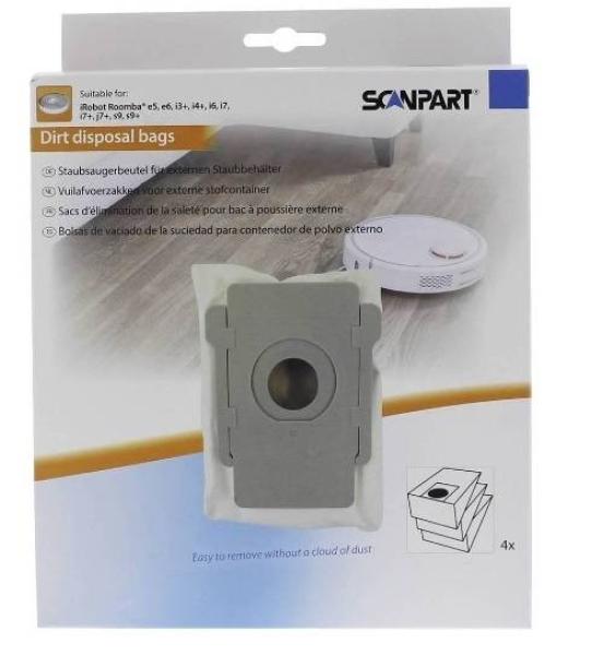 ScanPart Vrecká pre iRobot Roomba e5, e6, i3+, i4+, i6, i7, i7+, j7+, s9, s9+ 