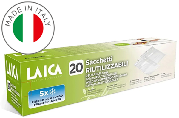 Laica vákuové sáčky s ventilom 22 a 26 x34cm set 20ks VT3521